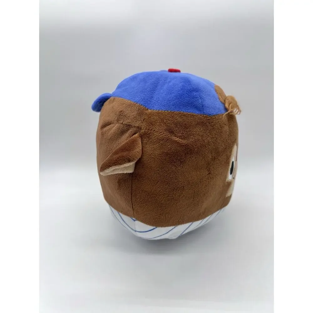 APC Chicago Cubs ROUND PLUSH Brown Bear With Cubby Blue LOGO Hat 8” NO Tag